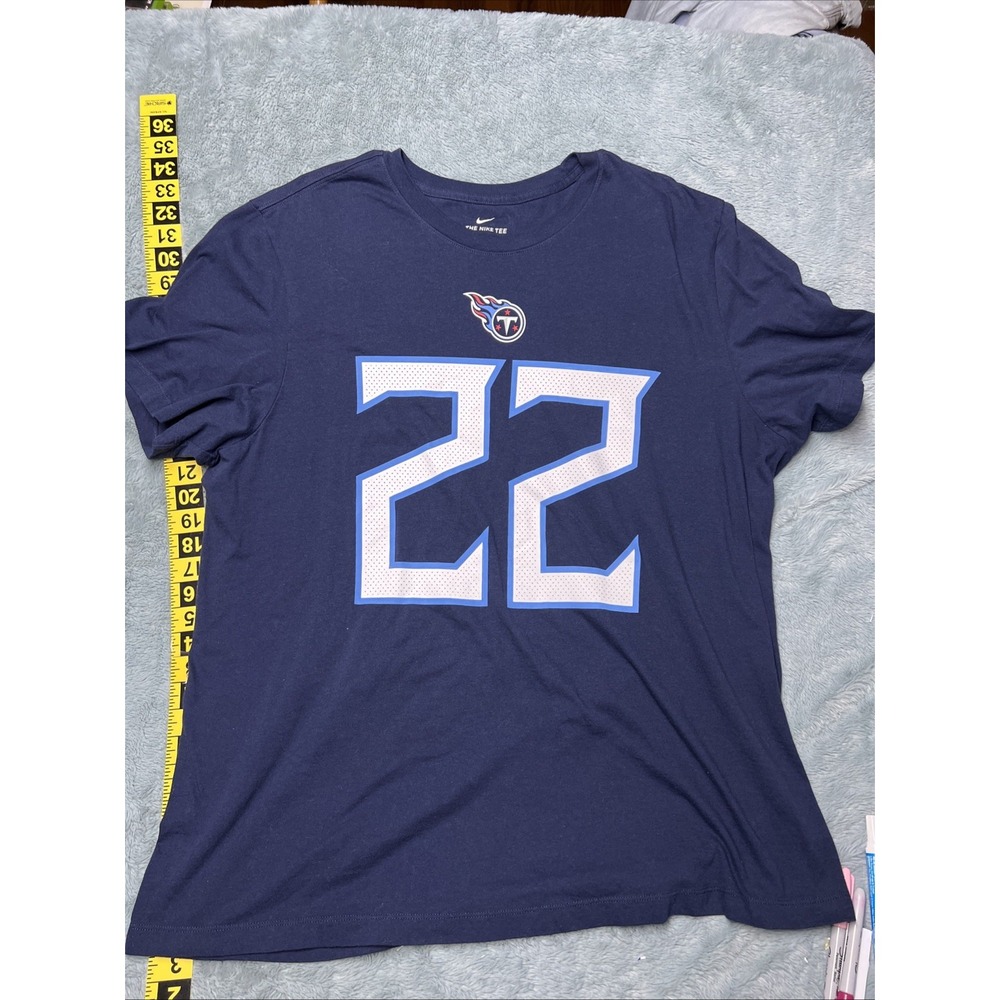 The Nike Tee Tennessee Titans Derick Henry 22‎ Men's XXL Blue Football